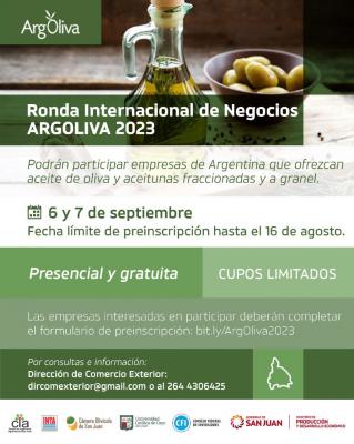 Ronda Internacional de Negocios en el marco de ArgOliva 2023